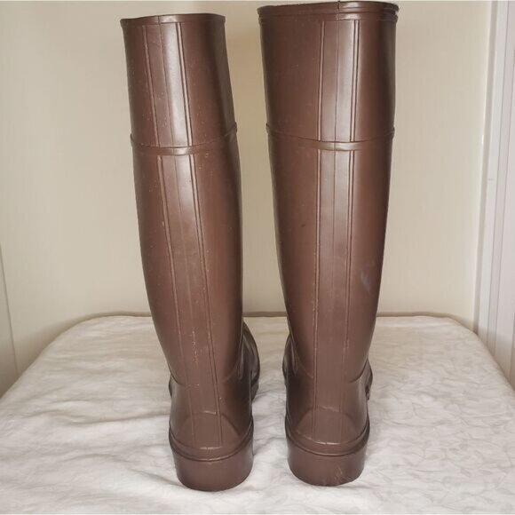 Vintage Brown Gumboots Rain Wellies - Picture 6 of 7